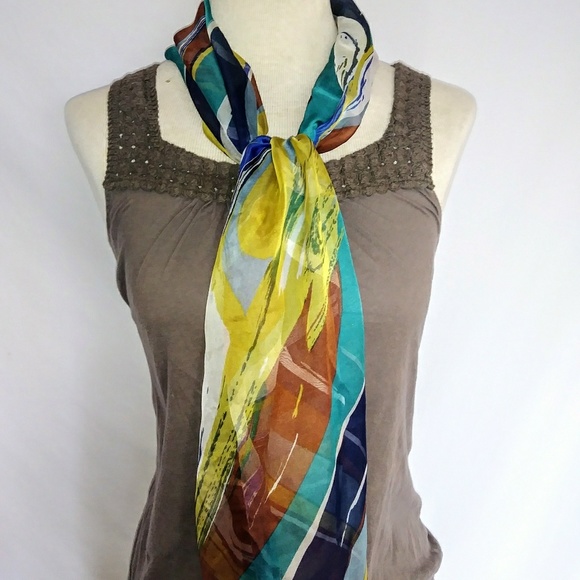 💛 Sheer Long Scarf #hundredsofscarves - Picture 7 of 7